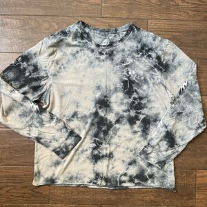 Lurking class Tie-Dye distressed Long Sleeve tiger Shirt